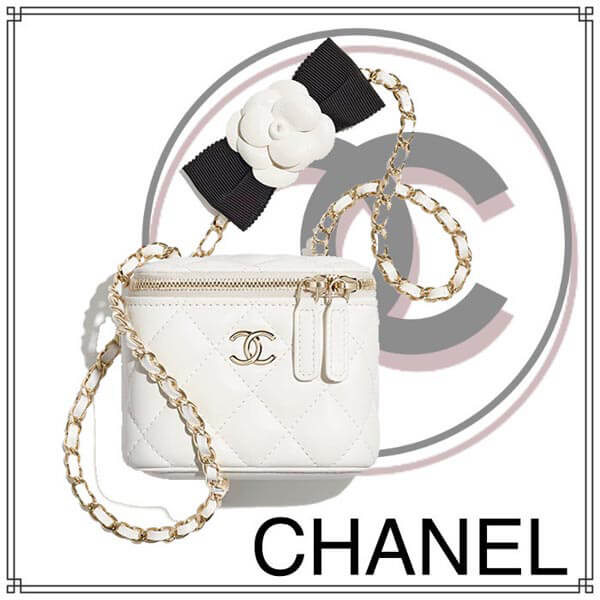 【21SS★】シャネル ラムスキン スモール ヴァニティー ケース コピー AP2158 B05471 10601